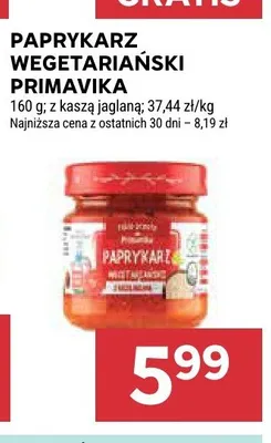 Paprykarz wegetariański Primavika promocja w Stokrotka