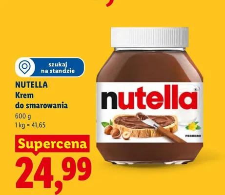 Krem do smarowania Nutella promocja w Lidl