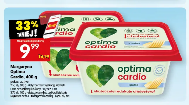 Margaryna Optima Cardio active promocja w Twój Market