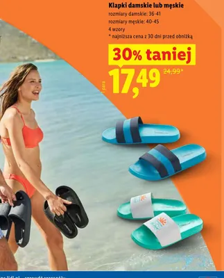 Klapki damskie CRIVIT promocja w Lidl