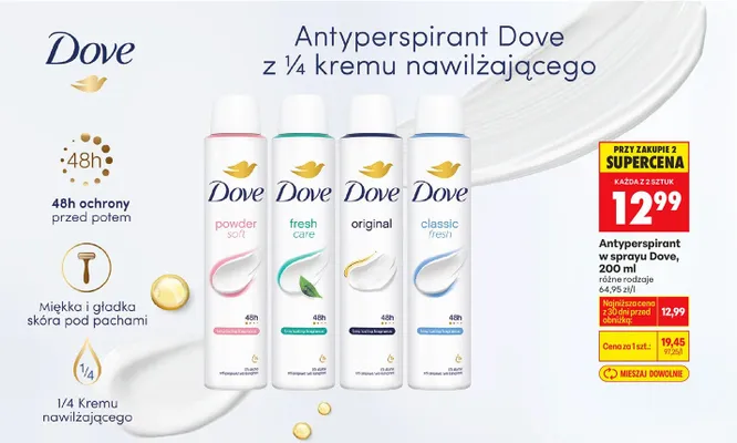 Antyperspirant w sprayu Fresh Care promocja w Biedronka