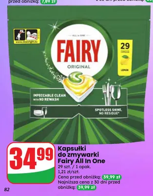 Kapsułki do zmywarki Fairy All In One promocja w Dino