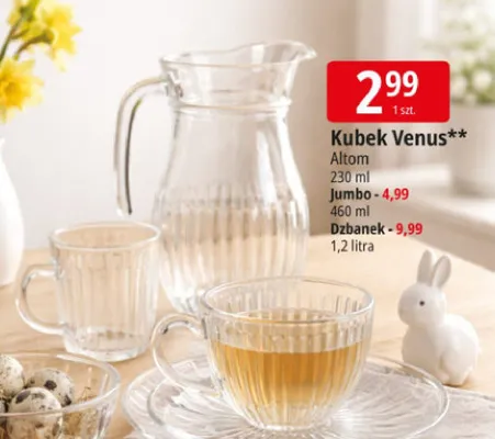 Kubek Venus różne rozmiary promocja w Leclerc