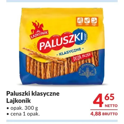 Paluszki klasyczne Lajkonik promocja w Makro