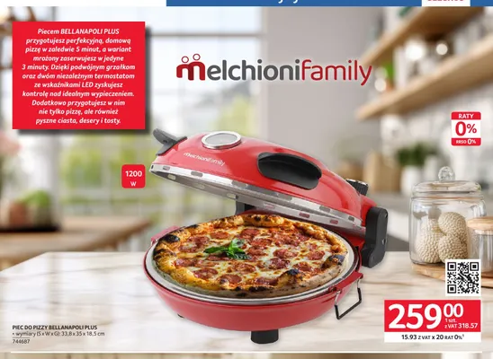 Piec do pizzy Bellanapoli Plus Melchioni Family promocja w Selgros