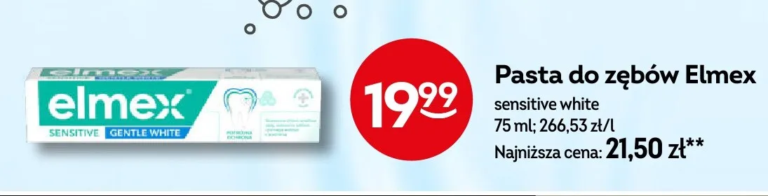 Pasta do zębów Elmex Sensitive White promocja w Żabka