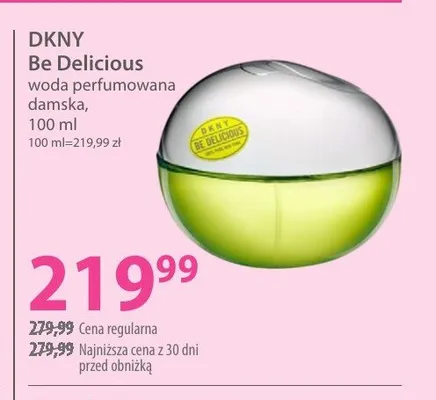 Woda perfumowana damska DKNY Be Delicious promocja w Hebe
