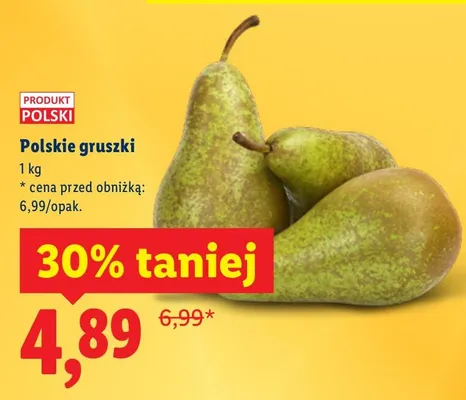Polskie gruszki promocja w Lidl