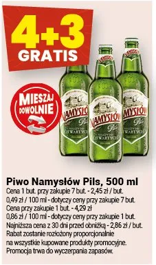 Piwo Namysław Pils promocja w Twój Market