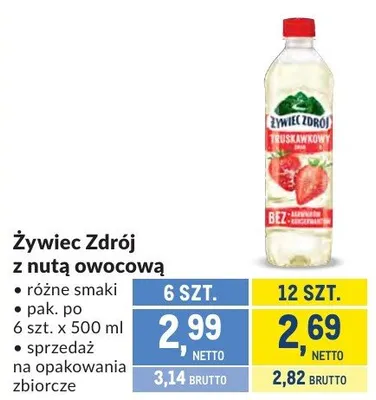 Żywiec Zdrój Z nutą owocową promocja w Makro