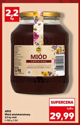 Miód wielokwiatowy Apis promocja w Kaufland