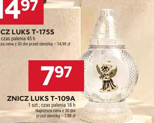 Znicz Luks T-109A promocja w Stokrotka