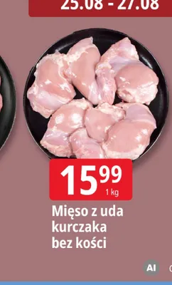 Mięso z uda kurczaka bez kości promocja w Leclerc