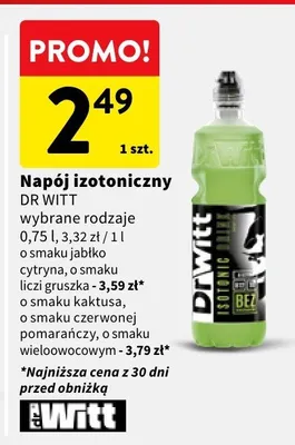 Napój izotoniczny promocja w Intermarche