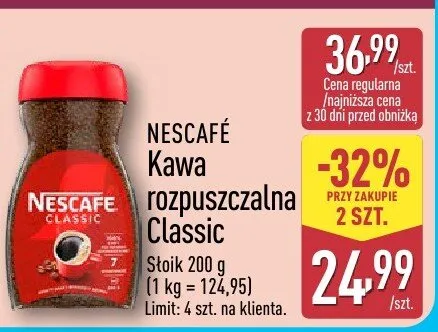 Kawa rozpuszczalna Classic  promocja w Aldi