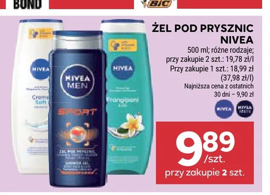 Żel pod prysznic Nivea promocja w Stokrotka