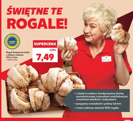 Rogal Świętomarciński z białym makiem promocja w Kaufland
