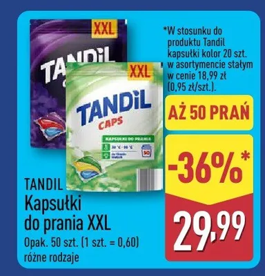 Kapsułki do prania XXL różne rodzaje promocja w Aldi