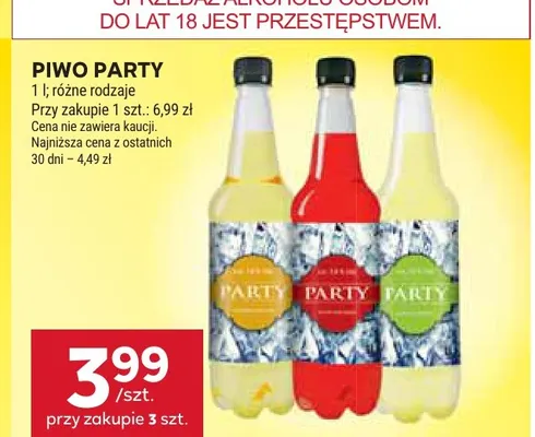 Piwo Party promocja w Stokrotka