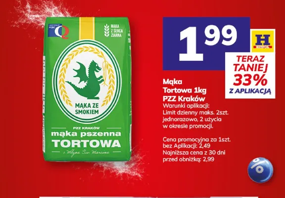 Mąka tortowa PZZ Kraków promocja w Hitpol