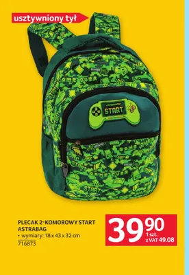 Plecak 2-komorowy Start Astrabag promocja w Selgros