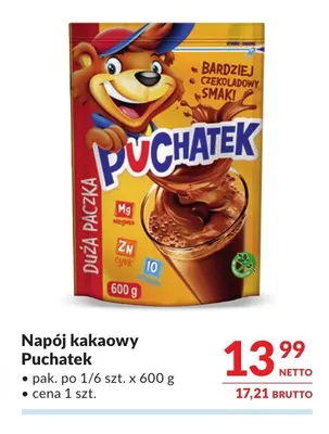 Napój kakaowy Puchatek promocja w Makro