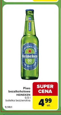 Piwo bezalkoholowe Heineken promocja w Carrefour Express