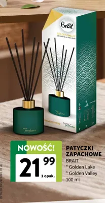 Patyczki zapachowe Brait Golden Valley promocja w Intermarche