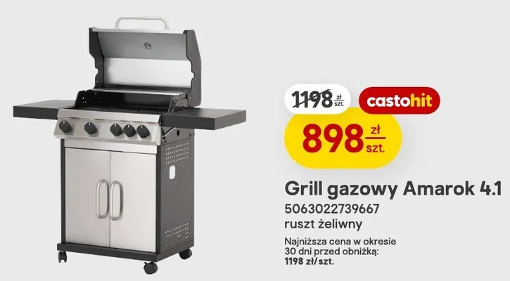 Grill gazowy Amarok 4,1 Castorama promocja w Castorama