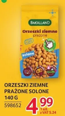 Orzeszki ziemne prażone solone Bakalland promocja w Selgros