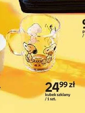 Kubek szklany Snoopy promocja w Empik