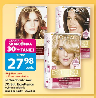 Farba do włosów L'Oréal Excellence 5 promocja w Auchan