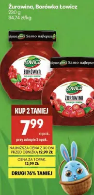 Żurawina, borówka promocja w Delikatesy Centrum