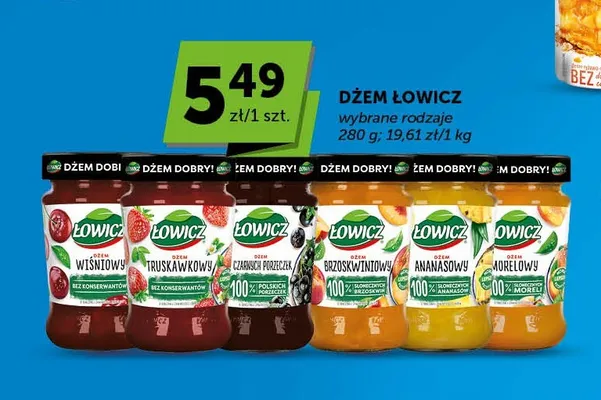 Dżem brzoskwiniowy Łowicz promocja w Euro Sklep