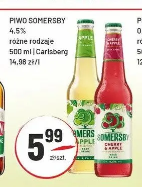 Piwo Somersby Apple promocja w Sedal