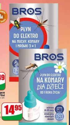 Płyn do elektro na muchy komary i mrówki 3w1 Bros promocja w Dino