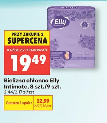 Bielizna chłonna Elly Intimate promocja w Biedronka