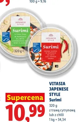 Surimi z chilli Vitasia Japanese Style promocja w Lidl