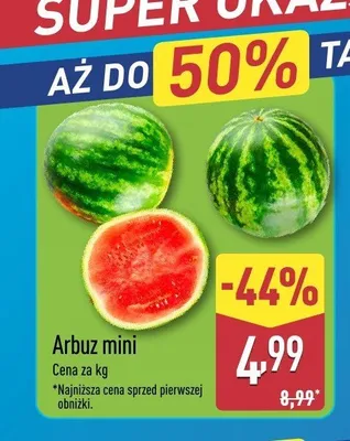 Arbuz mini promocja w Aldi