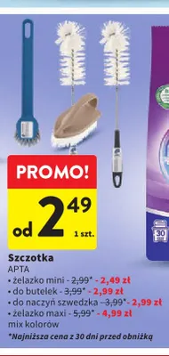 Szczotka żelazko mini Apta promocja w Intermarche