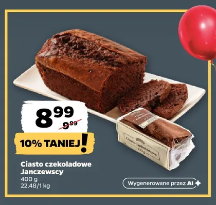 Ciasto czekoladowe Janczewscy promocja w Netto
