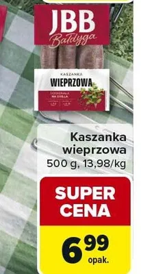 Kaszanka wieprzowa promocja w Carrefour Market