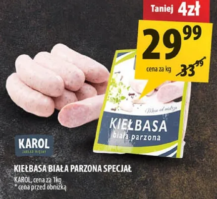 Kiełbasa biała parzona specjal promocja w Arhelan