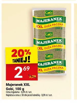 Majeranek XXL Gobi promocja w Twój Market