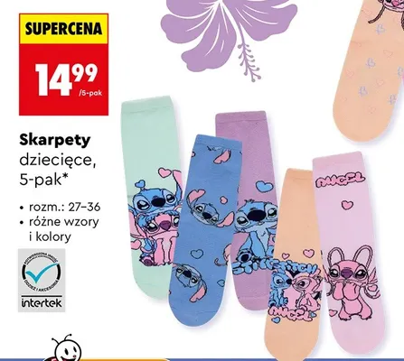 Skarpety dziecięce 5-pak promocja w Biedronka