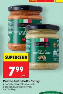 Pesto z pomidorków koktajlowych Gusto Bello promocja w Biedronka