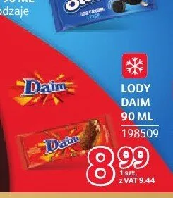 Lody Daim 90 ml promocja w Selgros