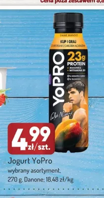 Jogurt pitny proteinowy YoPro promocja w Avita
