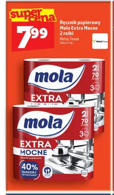 Ręcznik papierowy Mola Extra Mocne 2-pak promocja w TOPAZ