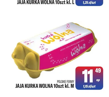 Jajka kurze Kurka Wolna Polskie Fermy promocja w Tomi Markt